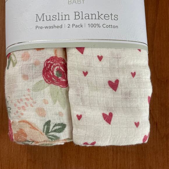 Muslin Blankets - Swaddles 100% cotton 2 pack - Picture 3 of 5